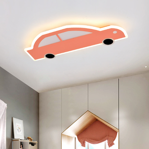 Lámpara LED de modelado de coches de dibujos animados modernos, luz de techo de dormitorio con protección ocular para niños, habitación de niños - Product Image 5