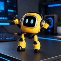 Robot Pintar Anak-Anak AI Kontrol Suara Interaktif Robot Edukasi Berbicara 37 Bahasa Mendukung WiFi Isi Ulang Hadiah