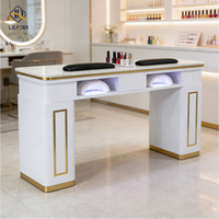 Meubles de salon de beauté en bois, simplicité moderne, table de manucure pour table à ongles, bureau à ongles à vendre