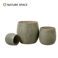 Jardinières en fibre de verre écologiques faites à la main avec motifs et couleurs personnalisées pour une utilisation intérieure/extérieure dans la maison et le jardin