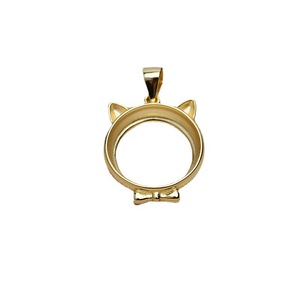 Colgante de garra de gato Mabei, chapado en plata S925, soporte vacío de 14.5mm, componente para engaste de perlas DIY para la fabricación de collares - Product Image 4