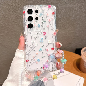 Étui de téléphone portable mignon et transparent avec motif de fleurs, papillon rose et nœud papillon pour <span class=keywords><strong>Samsung</strong></span> Galaxy A14 A15 A16 A17 A53 A54 A55 A56 A57 A35 A36 A37 5G - Product Image 3
