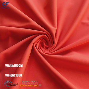 Tela de nailon y elastano naranja oscuro para trajes de baño y ropa deportiva, elástica en 4 direcciones, para deportes, danza, yoga y costura - 1 yarda - Product Image 1