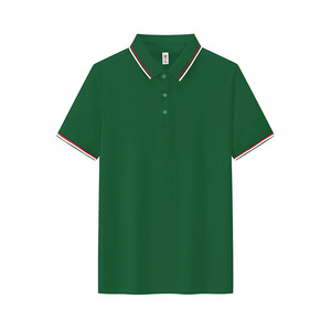 Custom Made Short Sleeve <b>Polo</b> Shirt Solid Color Cotton Contrast Trim Daily Wear Promotional Uniforms GJ18-1306 - Product Image 1