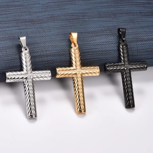 Collar con Colgante de Cruz de Acero Inoxidable, Estilo Punk, para Hombre y Mujer, Joyería Metálica, Regalo Religioso, Amuleto de Fe, Cadena - Product Image 5