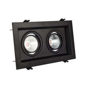 Anillos embellecedores <span class=keywords><strong>de</strong></span> techo Led empotrados cuadrados MR16, soporte <span class=keywords><strong>de</strong></span> bombilla halógena, accesorio <span class=keywords><strong>de</strong></span> luz, GU10 - Product Image 1