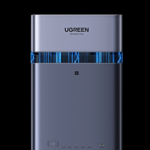 Nouveau NAS domestique DH4300 Plus avec IA, processeur Rockchip, 8 Go LPDDR4X, 4 baies HDD/SSD, NFC, RJ45, stockage réseau 2.5GbE UGREEN NAS - Product Image 2