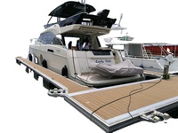 Pont de ponton flottant HDPE pour bateau-Durable résistant aux UV et à la corrosion pour les marinas et les jetées