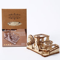 Pista de Canicas de Madera 3D para Ensamblar, Modelo Mecánico DIY, Venta al por Mayor