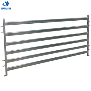 Sıcak daldırma galvanizli 4 5 6 ray taşınabilir sığır çiftlik çiti Oval/yuvarlak/kare boru at paneli 3D modelleme hizmeti dahil - Product Image 3