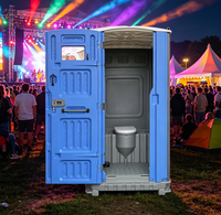Cabine Sanitaire Portable pour Événements, Toilettes Mobiles avec Lavabo et Urinoir en PEHD pour Concerts, Mariages, Activités Extérieures