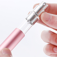 Flacon de parfum en métal de luxe, modèle à ouverture par traction, 3 ml, 6 ml et récipient en verre pour l'emballage de parfum