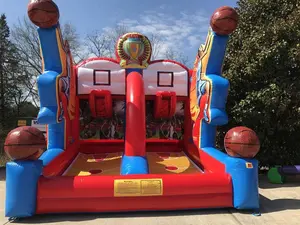 Inflatable Basketball Game Interactive Carnival Sport Games Inflatable Shooting Stars Basketball Shootout Game