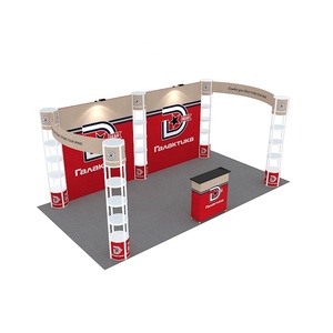 10x20ft Modular Aluminum <strong>Display</strong> Showcase Foldable Spiral Twist <strong>Tower</strong> Stand Exhibition Booth - Product Image 1