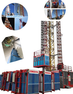 Economical mast section for construction hoist lift for power stations with mast section and rack - Product Image 6