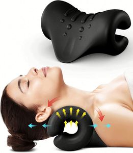 Dispositivo de tracción cervical para alivio del dolor, almohada quiropráctica para alineación de la columna cervical y TMJ - Product Image 1