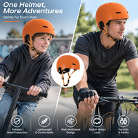 Casque de skate pour enfant et adulte en ABS, taille réglable, casque de vélo
