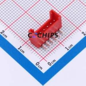 BX-HY2.0-6PWZ-R Wire-to-Board Pin Header Bent Lead Through Hole,P=2mm Connector 1x6P 2mm Right Angle Insert HY - Product Image 1