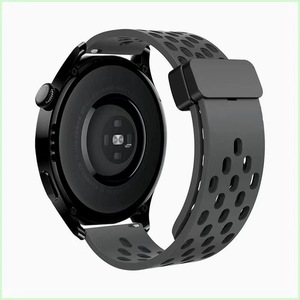 Bracelet de montre magnétique en silicone respirant pliable de luxe pour Watch4 20 mm avec boucle en acier inoxydable pour <span class=keywords><strong>Watch</strong></span> 3/4 GT2 - Product Image 6