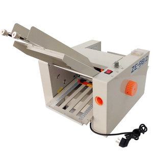 CFM-9B/2 Elektrische Desktop Papier Vouwmachine Automatische Handleiding 80 M/min A4 <span class=keywords><strong>Folder</strong></span> Bookle Brochure Document Kleine Bedrijf - Product Image 2
