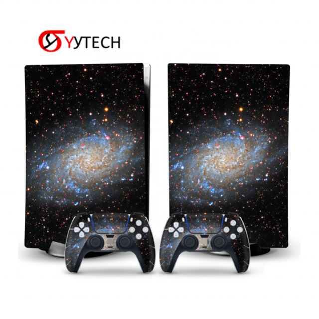 SYYTECH Full Set Customizable Game Console Controller Protective Skin Starry Sky Sticker for PlayStation 5 PS5  DE Accessories