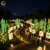 Komplettlösung für Projektlaternen: Panda- und Bambus-Seidenfestival-Kulturlaternen für Park- und Feiertagsdekoration