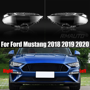 Cubierta de Faro Delantero para Auto, Carcasa de Cristal Transparente para Lámpara, Compatible con Ford Mustang 2018 2019 2020 - Product Image 1