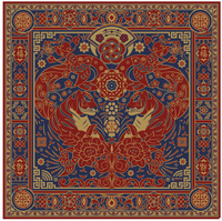 Jeu de Mahjong de Luxe en Acrylique Saphir Legacy – Art Traditionnel Chinois Écologique pour Divertissement Intérieur/Extérieur avec Tapis de Mahjong