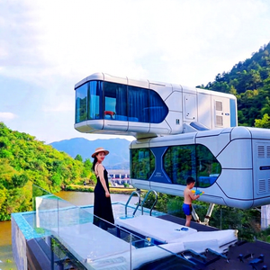 บ้านวิลล่าทรงแคปซูลอวกาศ Nongjiale Country Future Technology Cabin รุ่น B ผลิตจาก EPS พร้อมแผงอลูมิเนียม-พลาสติก ฉนวนกันความร้อน อบอุ่นในฤดูหนาว - Product Image 1