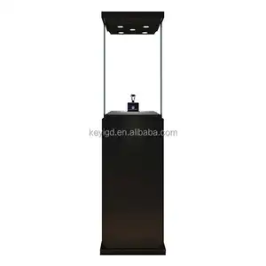 Customize Jewelry Shop Floor Standing Glass Display Showcase With Storage Cabinet For Smart Watches