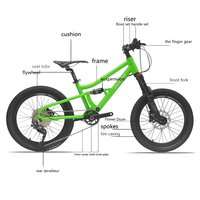 Una Excelente Herramienta para Ciclismo de Montaña para Niños y Bicicleta Infantil de 20 Pulgadas con Suspensión Trasera, Cuadro de Aleación de Aluminio Multivelocidad Shimano 4100