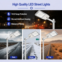 Lampadaire LED intelligent 120W avec capteur, étanche IP65, pour trottoir, jardin, place, autoroute, éclairage extérieur