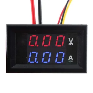 Voltmètre numérique LED, ampèremètre 100V 10V, double affichage numérique, voltmètre, jauge, moniteur de courant, testeur pour voiture