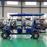 Voiturette de golf électrique de luxe CAMP, 6 places, 72V Lithium, homologuée pour la route, carrosserie entièrement en aluminium, pour les centres de villégiature et les villas