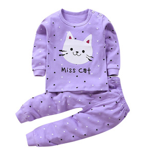 Set di pigiami Casual per bambini abbigliamento da notte in cotone con stampa carina per bambini 0-7 anni ragazzi e ragazze etichetta personalizzata di alta qualità - Product Image 6