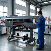 Machine d'impression UV DTF entièrement automatique haute précision HANYING 600 mm pour têtes I3200, 4 passes, 15 m/h pour étiquettes en cristal premium
