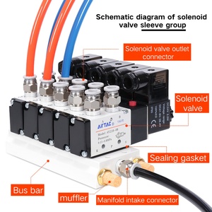 Válvula de Control Electrónica de Gas/Aire AIRToC 4v210-08 4v310-10 220V, Válvula Solenoide de 24V - Product Image 4
