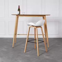 JP moderne Simple chaise de Bar luxe lumière PVC réglable extérieur Restaurant utilisation petit appartement tabouret haut réception café