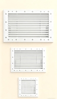 Nouveau diffuseur linéaire dissimulé, grille de ventilation de plafond invisible, en plastique et aluminium, réglable, grilles modernes