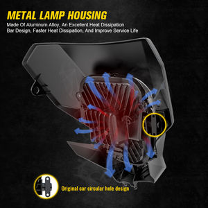 Phare LED pour moto Honda CRF450 19-23, pièces de moto Pit Bike avec carénage, masque noir <span class=keywords><strong>CRF</strong></span> <span class=keywords><strong>450</strong></span>, phare LED - Product Image 3