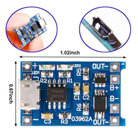 Module de chargeur de batterie au lithium 18650 TP4056 Type-C Micro Mini 5V1A avec protection et double fonction 1A Standard F438 (2/5 pièces)