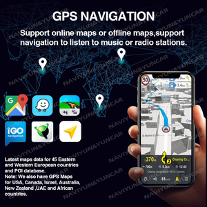 23.8 inch Màn hình kép Carplay đài phát thanh stereo GPS NAVI 8-core Android ô tô đa phương tiện Player RGB chức năng Car DVD Player - Product Image 5