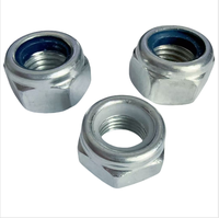 Écrou hexagonal autobloquant en nylon zingué GB M3-M30, antidérapant, pour les secteurs de la santé, de l'exploitation minière et de la fabrication CNC sur mesure