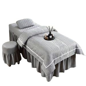 Four Piece Set of Cotton Beauty <b>Massage</b> <b>Bed</b> <b>Covers</b> for All Seasons Specifically Designed for Beauty <b>Beds</b> In Beauty Salons - Product Image 3