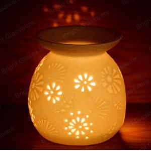 Home Bedroom Decor Flower Pattern Aromatherapy Holder Candle <strong>Scented</strong> Diffuser Wax Melt <strong>Burner</strong> Wax <strong>Burner</strong> Ceramic <strong>Oil</strong> <strong>Burners</strong> - Product Image 6
