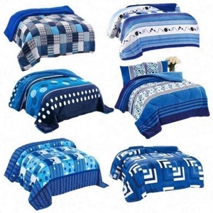 Bộ Bộ Tùy Chỉnh Khăn Trải Giường Ấm Bao Bì In Polyester Hiện Đại Thêu Tấm Bán Buôn Nữ Hoàng Kích Thước Thoải Mái 7 Mền Bộ Đồ Giường - Product Image 1