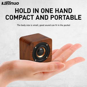 SHENZHEN regalo transfronterizo LOGO retro precio de fábrica El nuevo Q10 mini altavoz de madera Blue tooth portátil pequeño ESTÉREO - Product Image 3