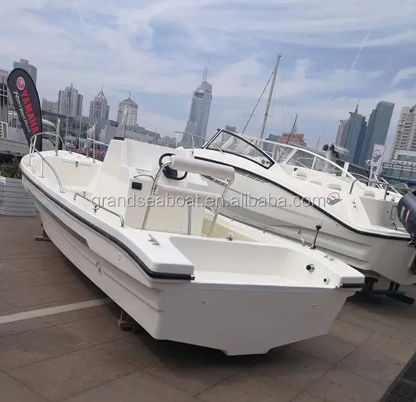 26ft Double Hull piccola barca da pesca in fibra di vetro Panga in vendita