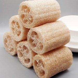 Esponja de lufa en rollo para lavar platos en la cocina, redonda, de fibra natural, con asa de cuerda para limpiar ollas y sartenes - Product Image 2