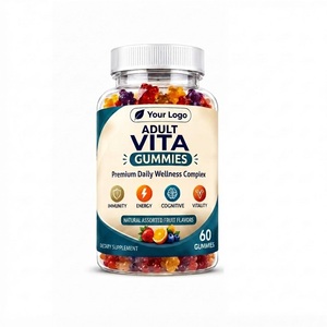 Gomitas Veganas con Sabor a Frutas Vita para Adultos, Sin Azúcar Añadido, Sin Gelatina, Suaves y Masticables, Hechas Sin Colorantes Artificiales - Product Image 2